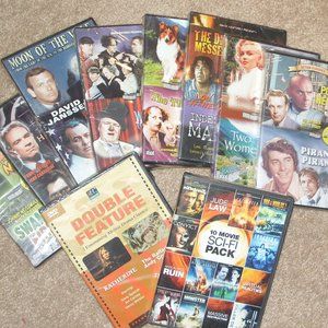10 New DVD Movies Vintage / Double and Triple